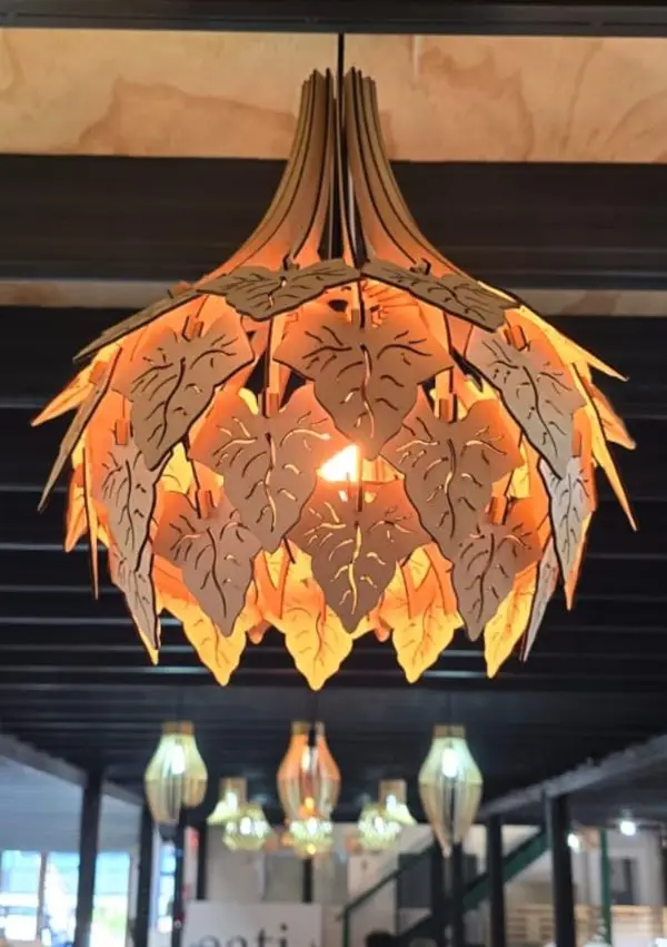 LEAF DESIGN Birch Plywood pendant
