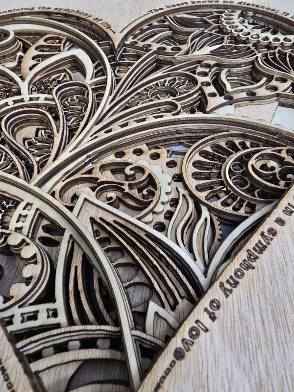 Heart Multi layered art