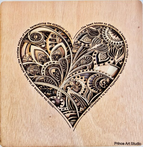 Heart Multi layered art - Image 2